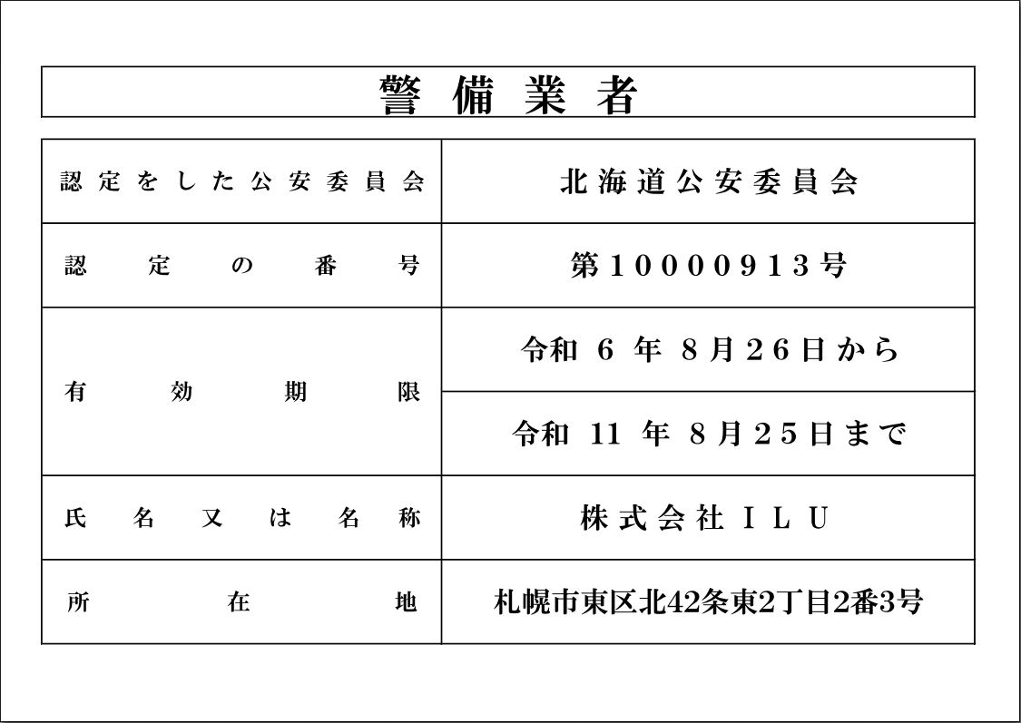 認定証